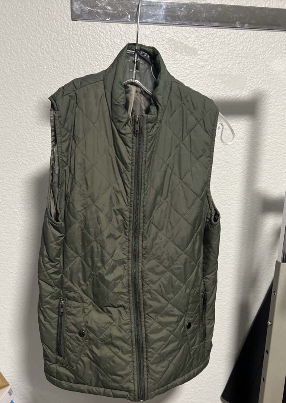 Women's Medium, Allegra K Hunter Green Quilted Vest